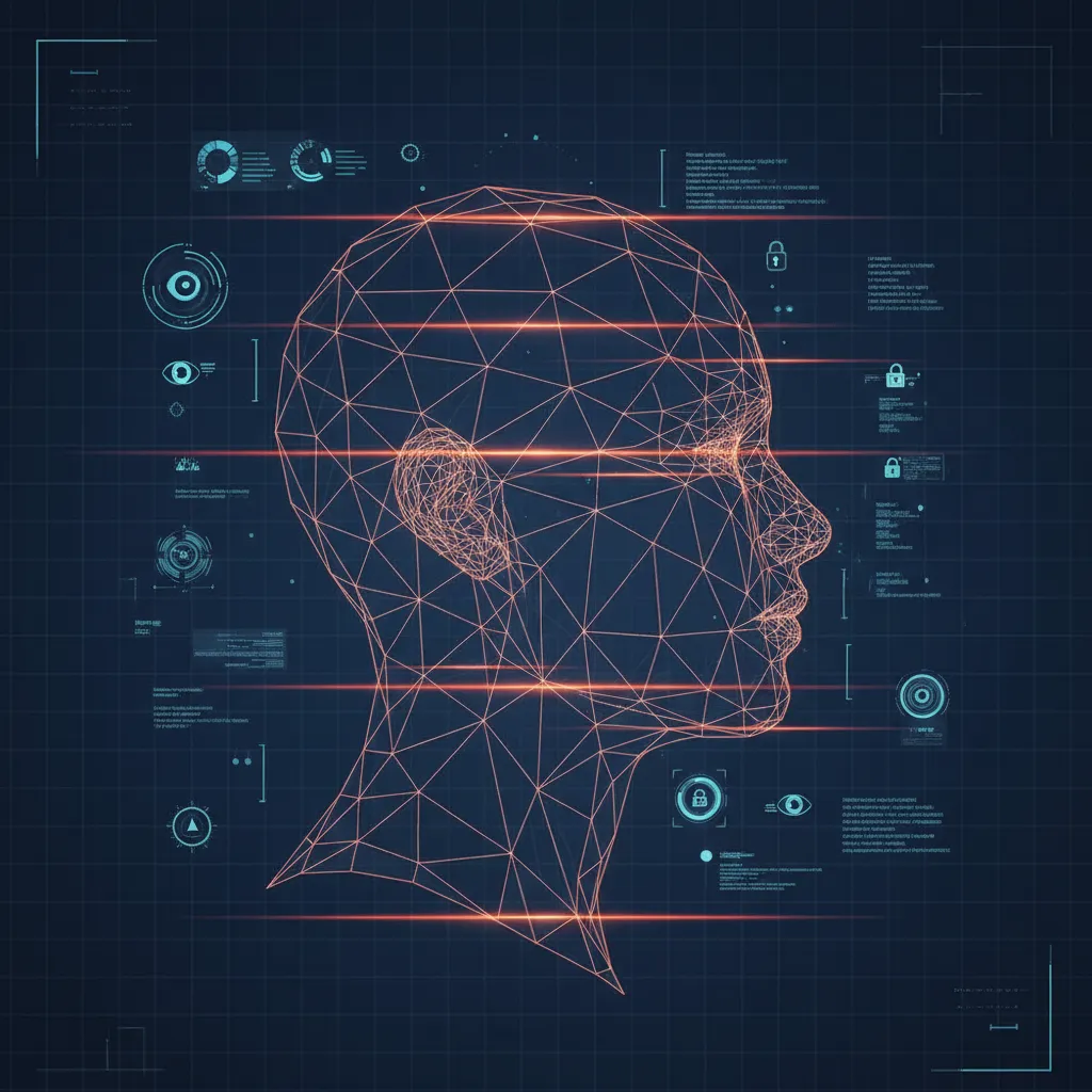 Facial Wireframe Image